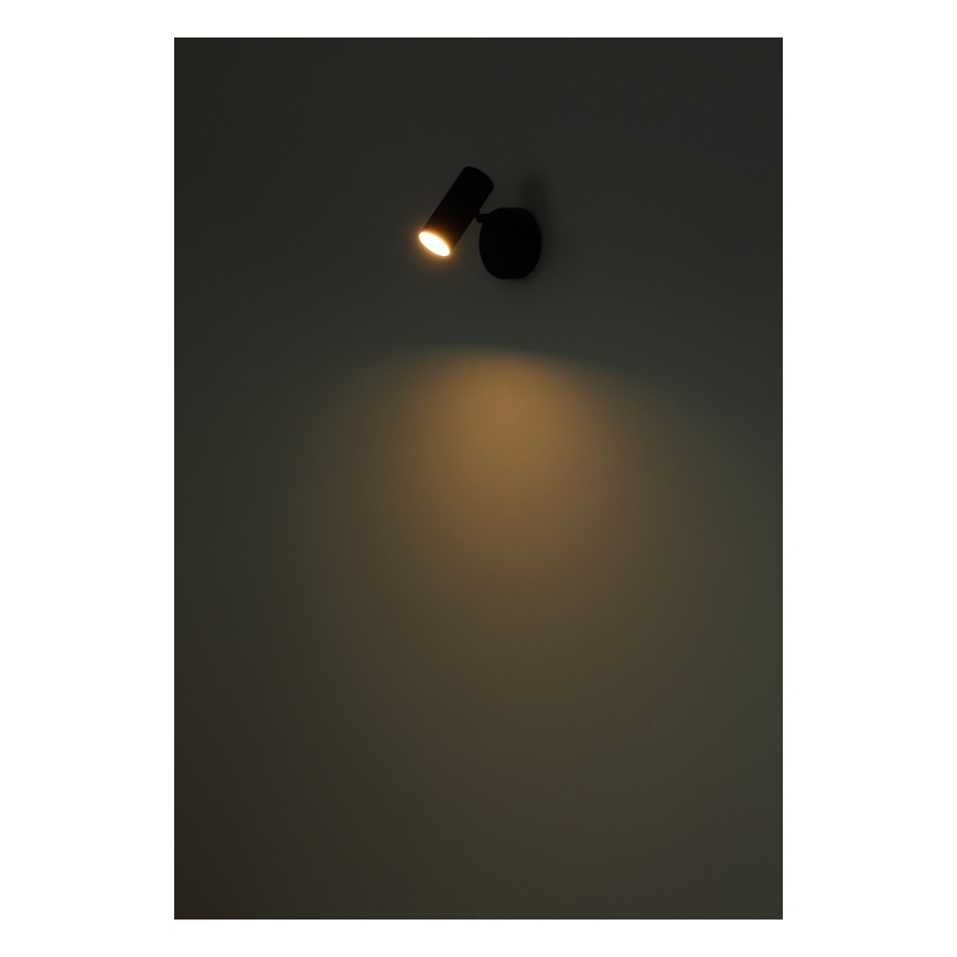 Globo - Faretto da parete ricaricabile dimmerabile LED/0,4W/3,7V 1800 mAh nero