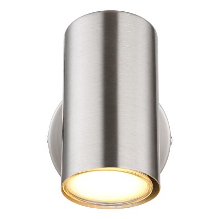 Globo - Faretto da parete 1xGU10/25W/230V cromo opaco