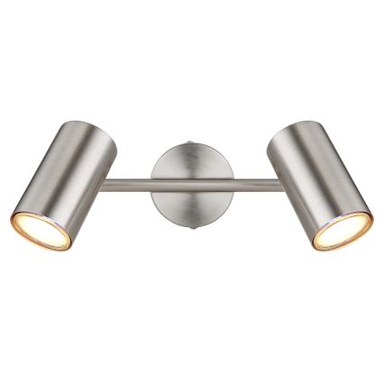 Globo - Spot 2xGU10/25W/230V chrome mat