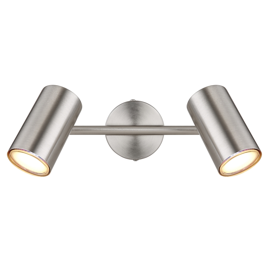 Globo - Spot 2xGU10/25W/230V chrome mat