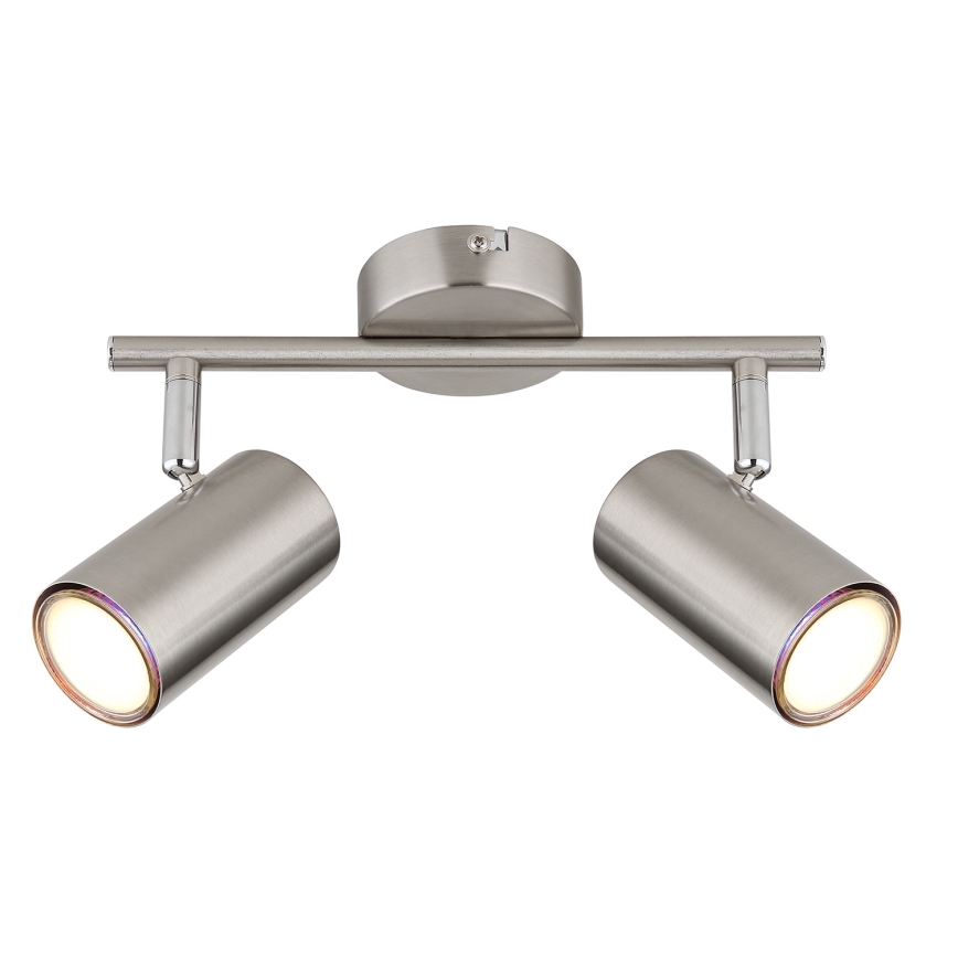 Globo - Spot 2xGU10/25W/230V chrome mat
