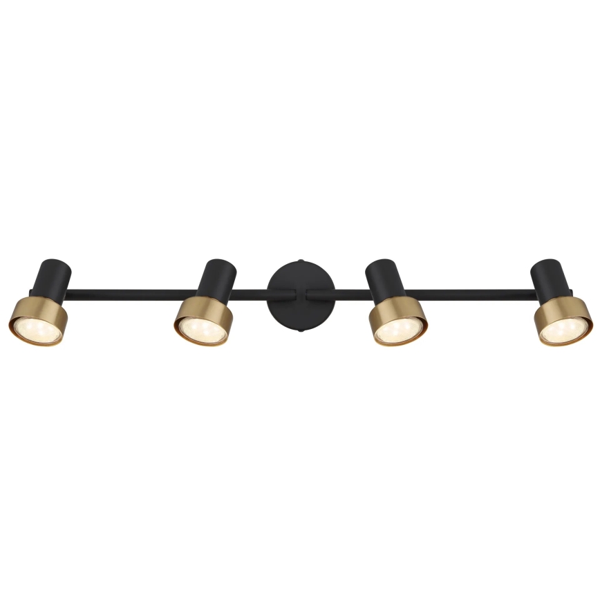 Globo - Faretto  4xGU10/25W/230V nero/oro