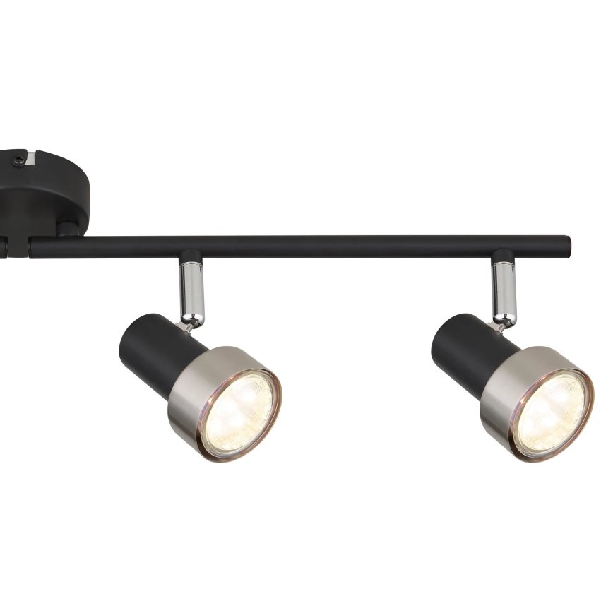 Globo - Faretto  4xGU10/25W/230V nero/argento
