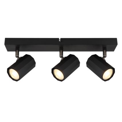 Globo - Spot 3xGU10/25W/230V noir