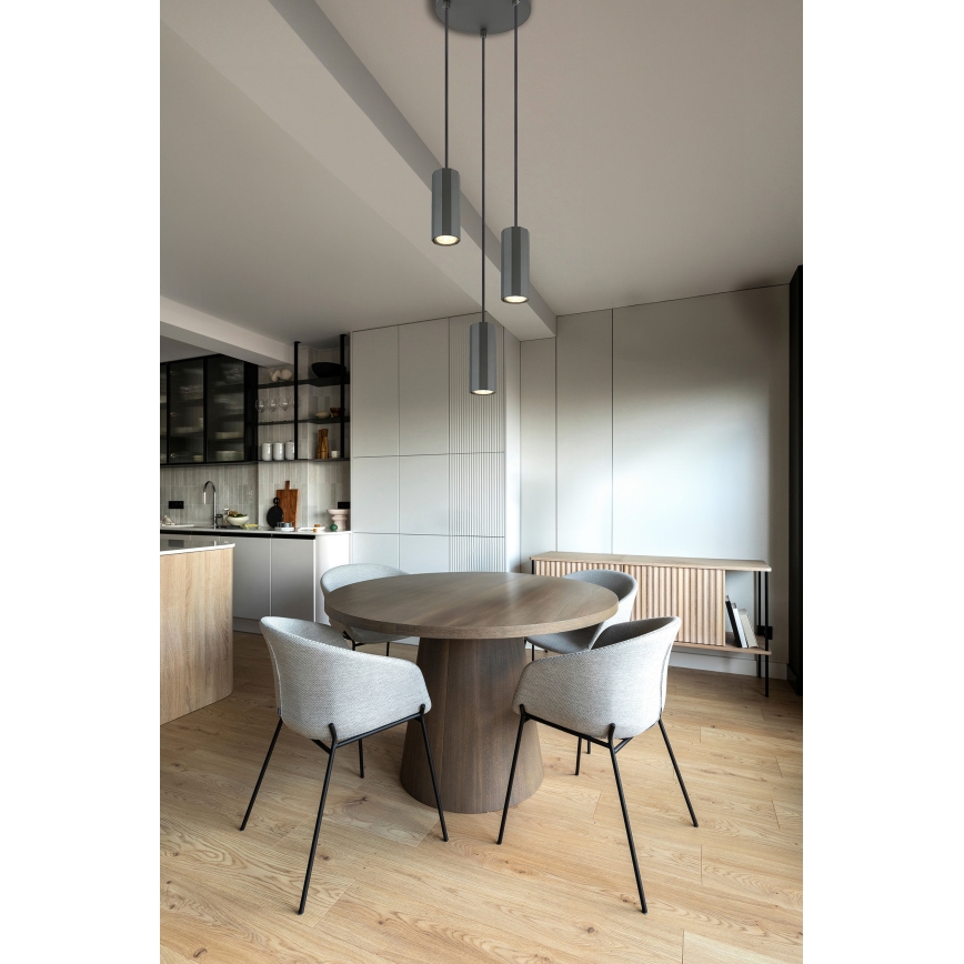 Globo - Lampadario a sospensione con filo 3xGU10/25W/230V nero