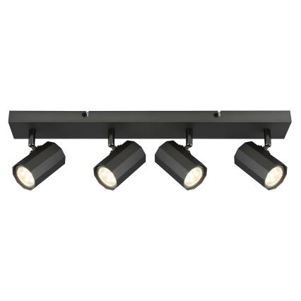 Globo - Spot 4xGU10/25W/230V noir