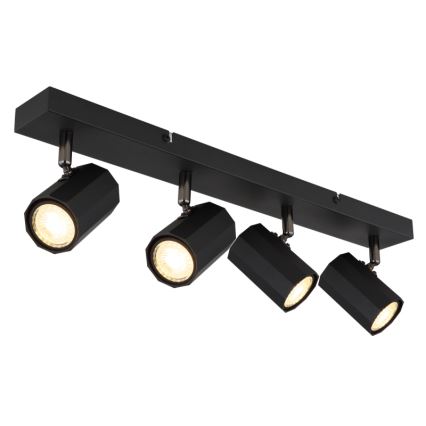 Globo - Faretto 4xGU10/25W/230V nero