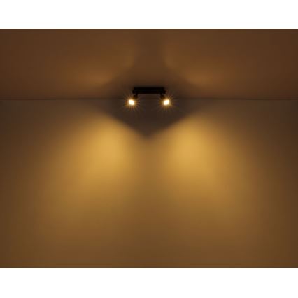 Globo - Faretto 2xGU10/35W/230V nero