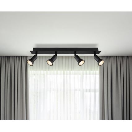 Globo - Faretto 4xGU10/35W/230V nero