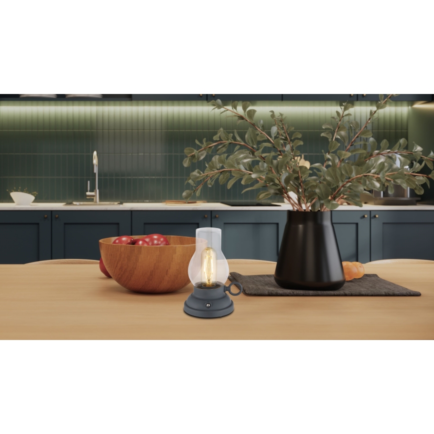 Globo - Lampada da tavolo ricaricabile a LED dimmerabile con touch LED/1W/3,7V 1200 mAh antracite