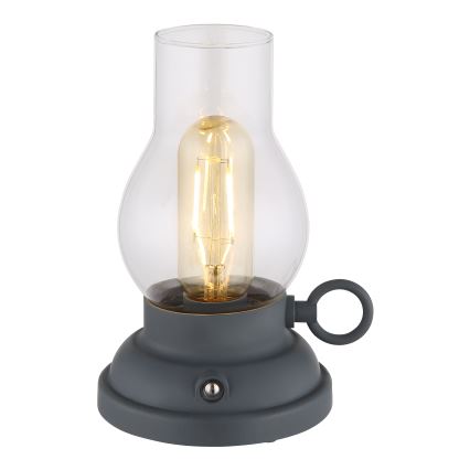 Globo - Lampada da tavolo ricaricabile a LED dimmerabile con touch LED/1W/3,7V 1200 mAh antracite