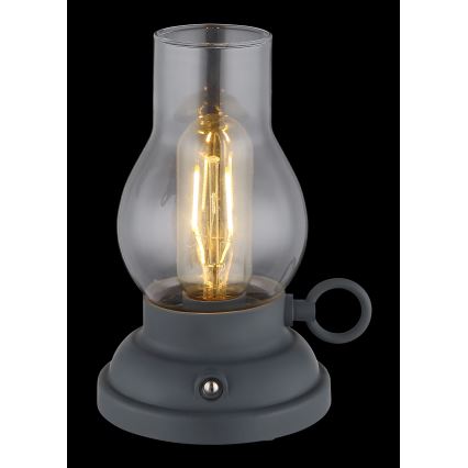 Globo - Lampe de bureau tactile LED dimmable rechargeable LED/1W/3,7V 1200 mAh anthracite