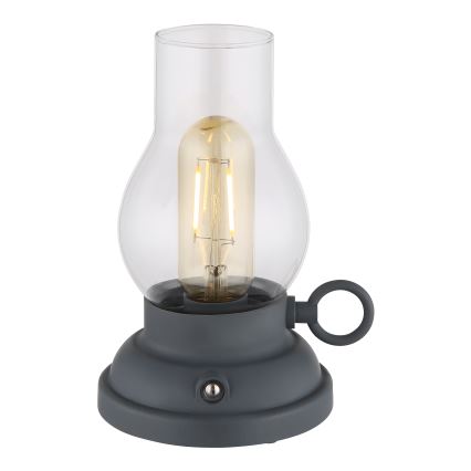 Globo - Lampe de bureau tactile LED dimmable rechargeable LED/1W/3,7V 1200 mAh anthracite