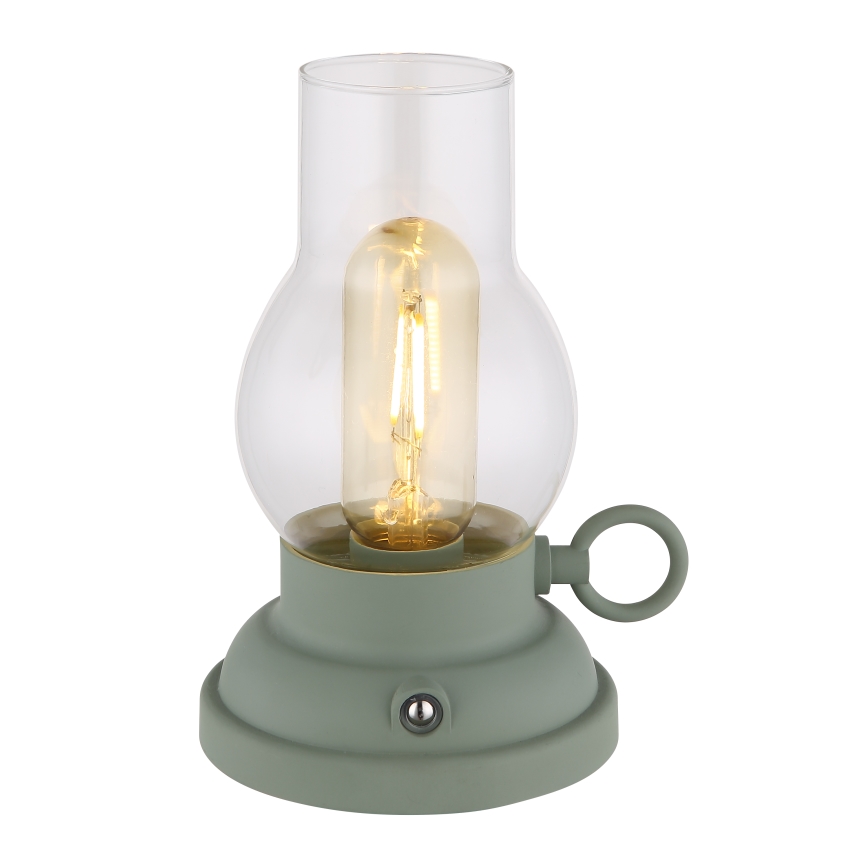 Globo - Lampada da tavolo ricaricabile a LED dimmerabile con touch LED/1W/3,7V 1200 mAh verde
