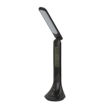 Globo - Lampe de table à intensité variable rechargeable avec un écran LED/4W/230V 2200 mAh noir