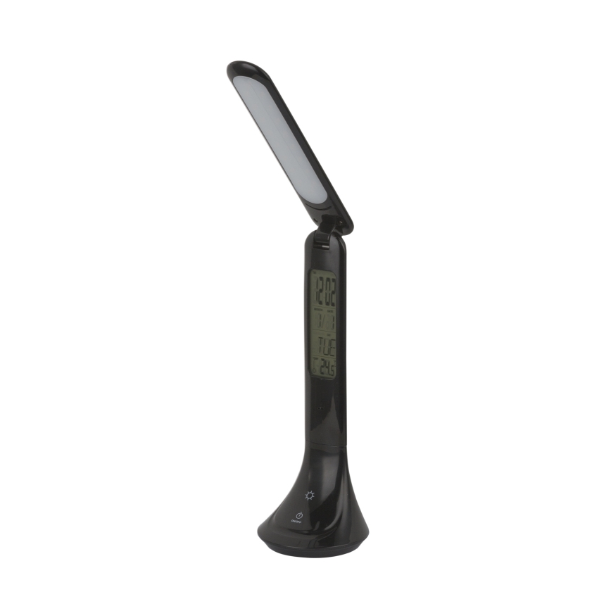 Globo - Lampe de table à intensité variable rechargeable avec un écran LED/4W/230V 2200 mAh noir