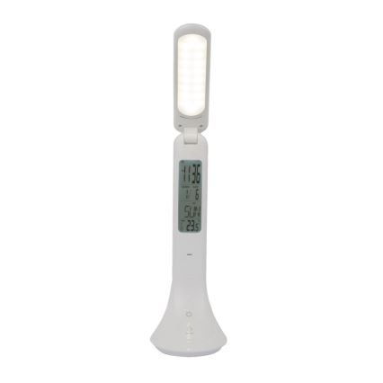 Globo - Dimm- und wiederaufladbare LED-Tischlampe mit Display LED/4W/230V 2200 mAh weiß