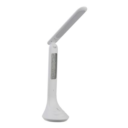 Globo - Dimm- und wiederaufladbare LED-Tischlampe mit Display LED/4W/230V 2200 mAh weiß