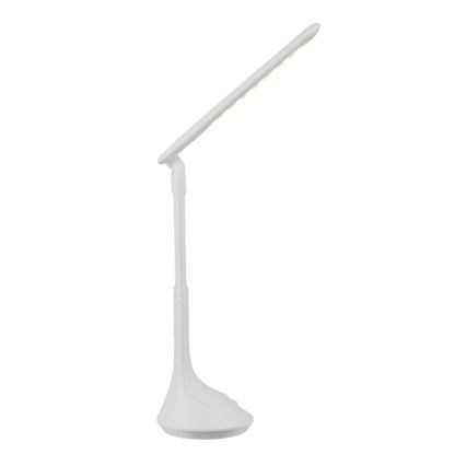 Globo - Dimm- und aufladbare LED-Tischleuchte mit Anzeige LED/4W/230V 2200 mAh weiß