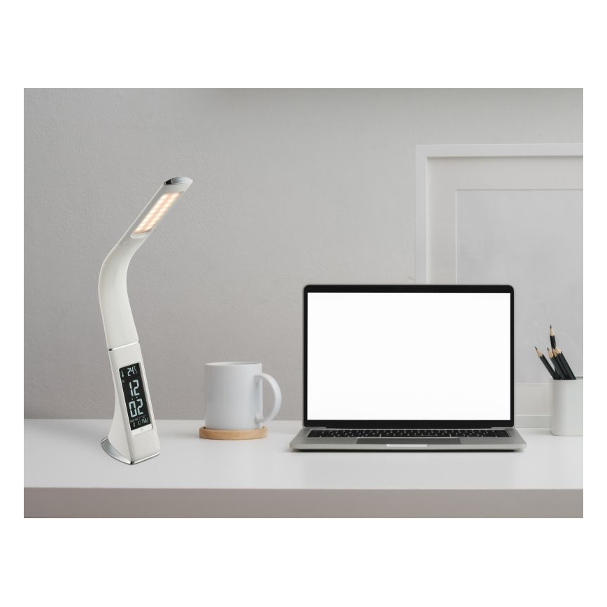 Globo - LED dimmbare Touch-Tischlampe mit Display LED/6,5W/230V 3000/4500/5800K weiß