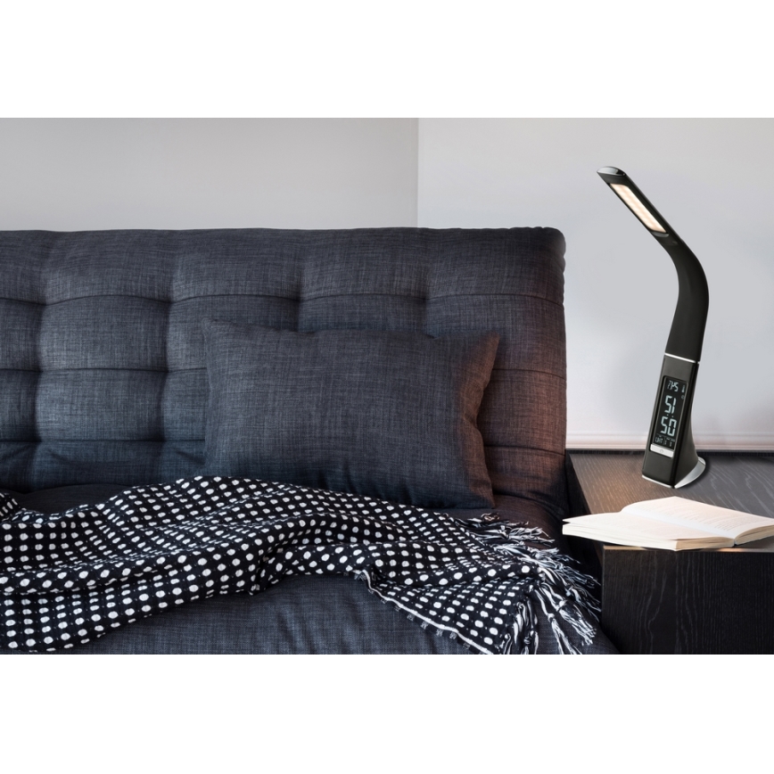 Globo - Dimmbare LED-Tischleuchte mit Touch-Funktion und Anzeige LED/6,5W/230V 3000/4500/5800K schwarz