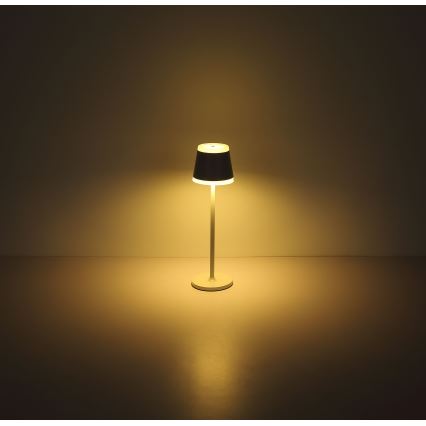 Globo - Dimm- und aufladbare LED-Tischleuchte mit Touch-Funktion LED/4,6W/230V 1800 mAh USB IP54 weiß
