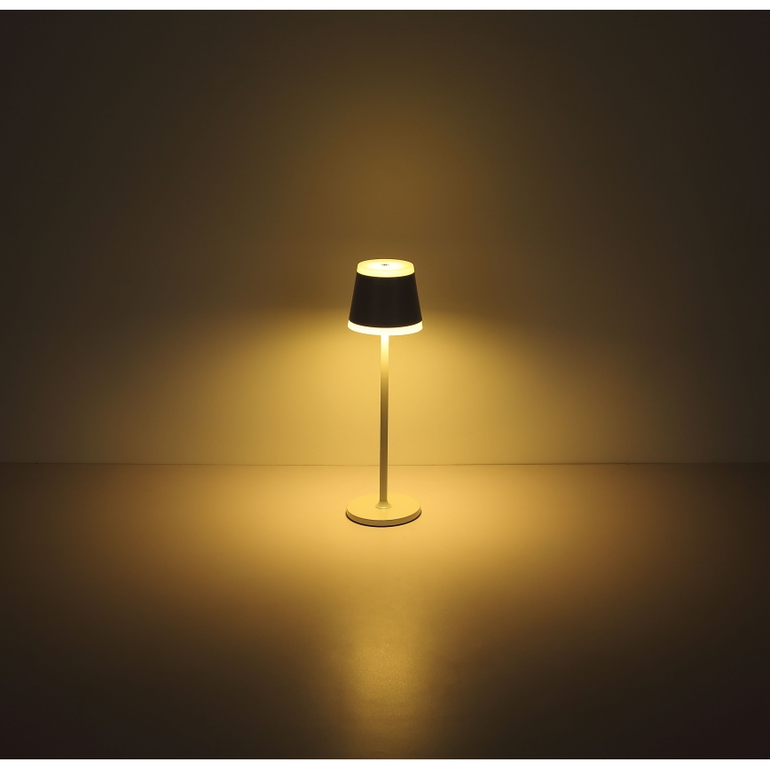 Globo - Dimm- und aufladbare LED-Tischleuchte mit Touch-Funktion LED/4,6W/230V 1800 mAh USB IP54 weiß