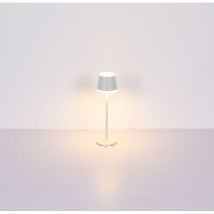 Globo - Dimm- und aufladbare LED-Tischleuchte mit Touch-Funktion LED/4,6W/230V 1800 mAh USB IP54 weiß