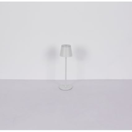 Globo - Dimm- und aufladbare LED-Tischleuchte mit Touch-Funktion LED/4,6W/230V 1800 mAh USB IP54 weiß