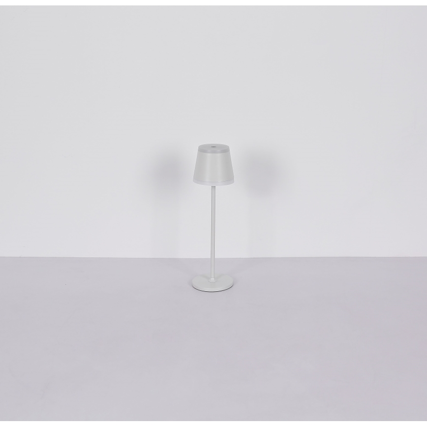 Globo - Dimm- und aufladbare LED-Tischleuchte mit Touch-Funktion LED/4,6W/230V 1800 mAh USB IP54 weiß