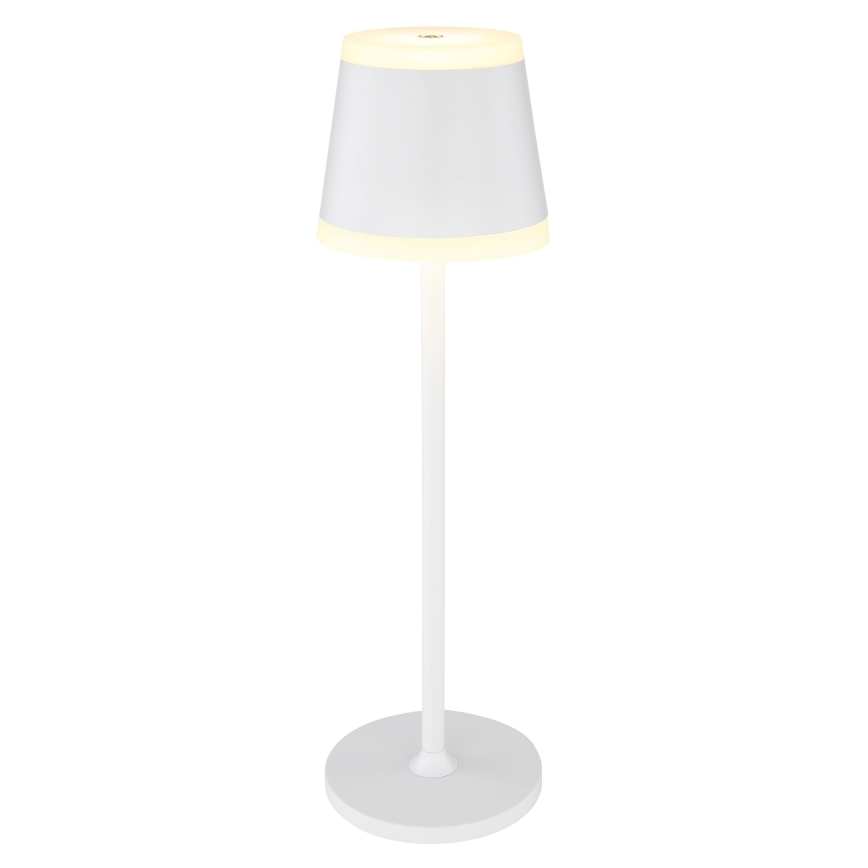 Globo - Dimm- und aufladbare LED-Tischleuchte mit Touch-Funktion LED/4,6W/230V 1800 mAh USB IP54 weiß