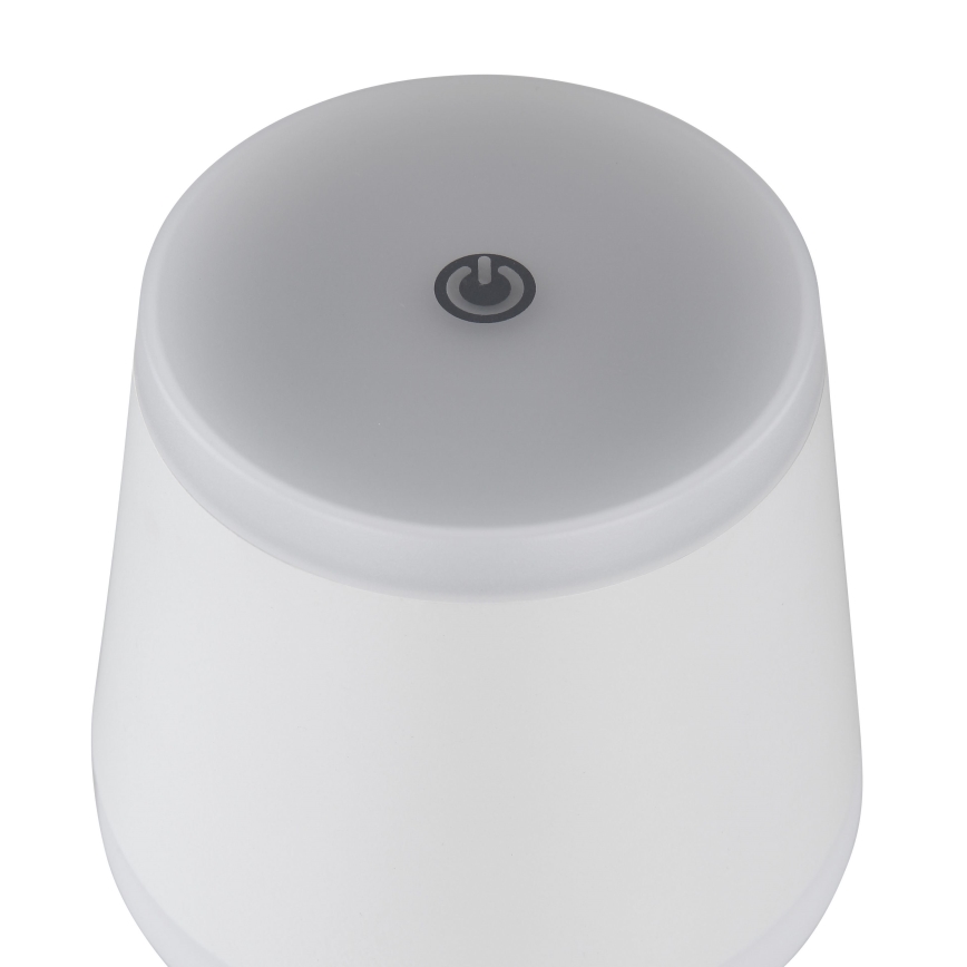 Globo - Dimm- und aufladbare LED-Tischleuchte mit Touch-Funktion LED/4,6W/230V 1800 mAh USB IP54 weiß