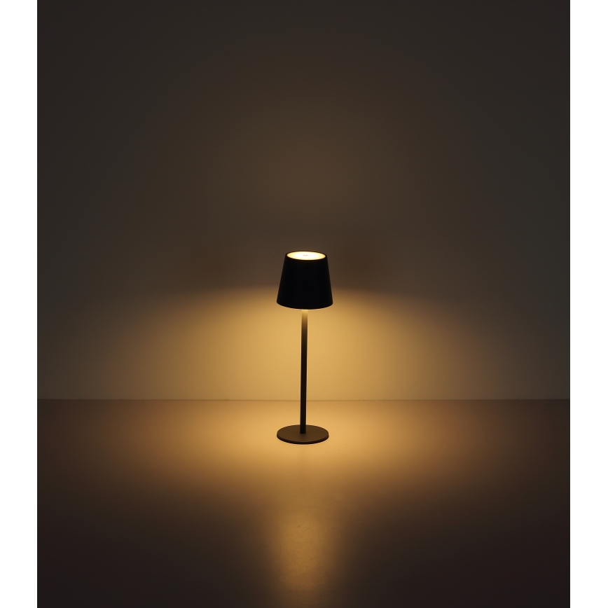 Globo - Lampada touch LED dimmerabile per esterni LED/3W/3,7V IP44 1800mAh + USB nero