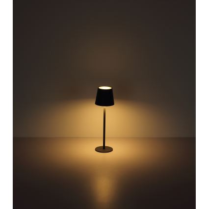 Globo - Lampe d'extérieur à intensité variable LED/3W/3,7V IP44 1800mAh + USB noir