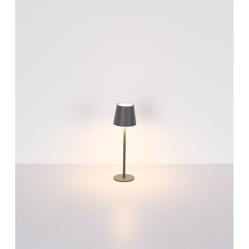 Globo - Lampe d'extérieur à intensité variable LED/3W/3,7V IP44 1800mAh + USB noir