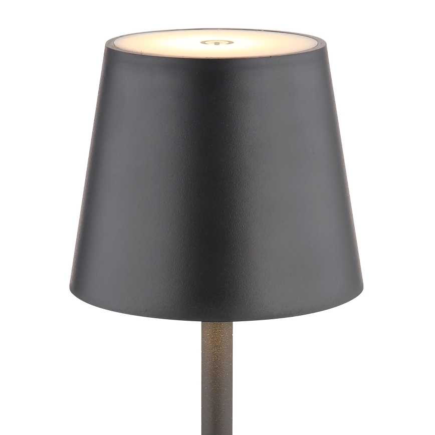 Globo - Lampe d'extérieur à intensité variable LED/3W/3,7V IP44 1800mAh + USB noir