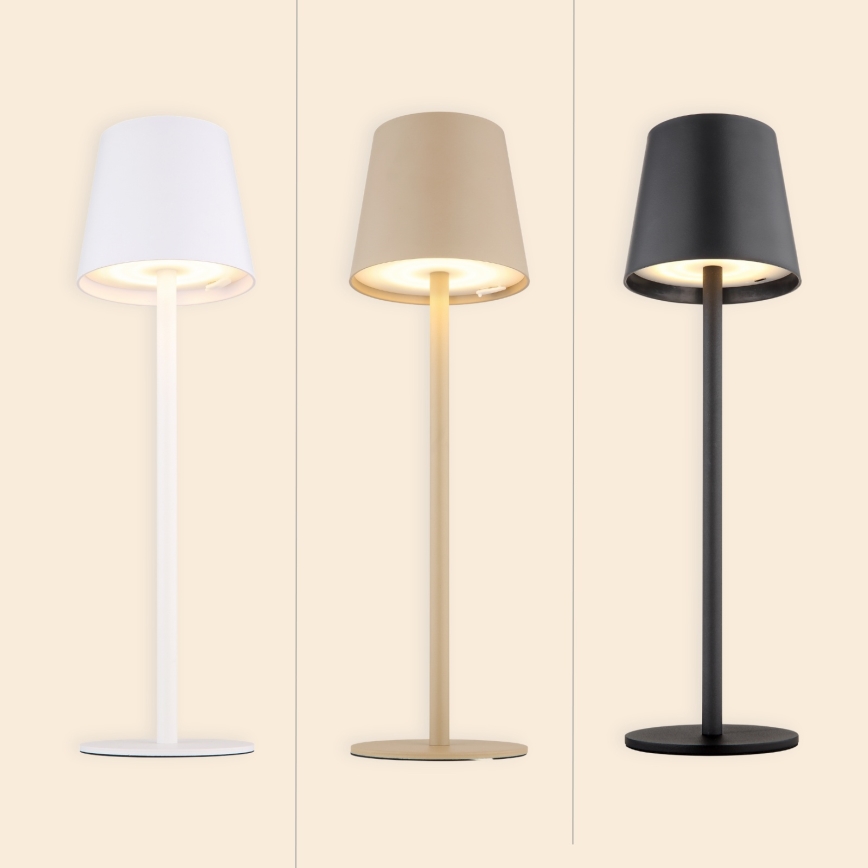 Globo - Lampe d'extérieur à intensité variable LED/3W/3,7V IP44 1800mAh + USB noir