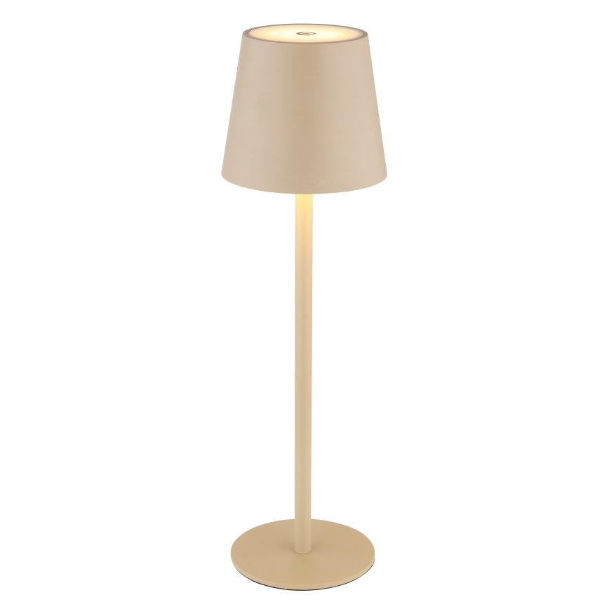 Globo - Lampada LED touch dimmerabile per esterni LED/3W/3,7V IP44 1800 mAh USB beige