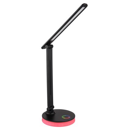 Globo - Lampe de table tactile RGBW à intensité variable LED/5W/230V + LED/2W 2700K/4000K/6500K noir