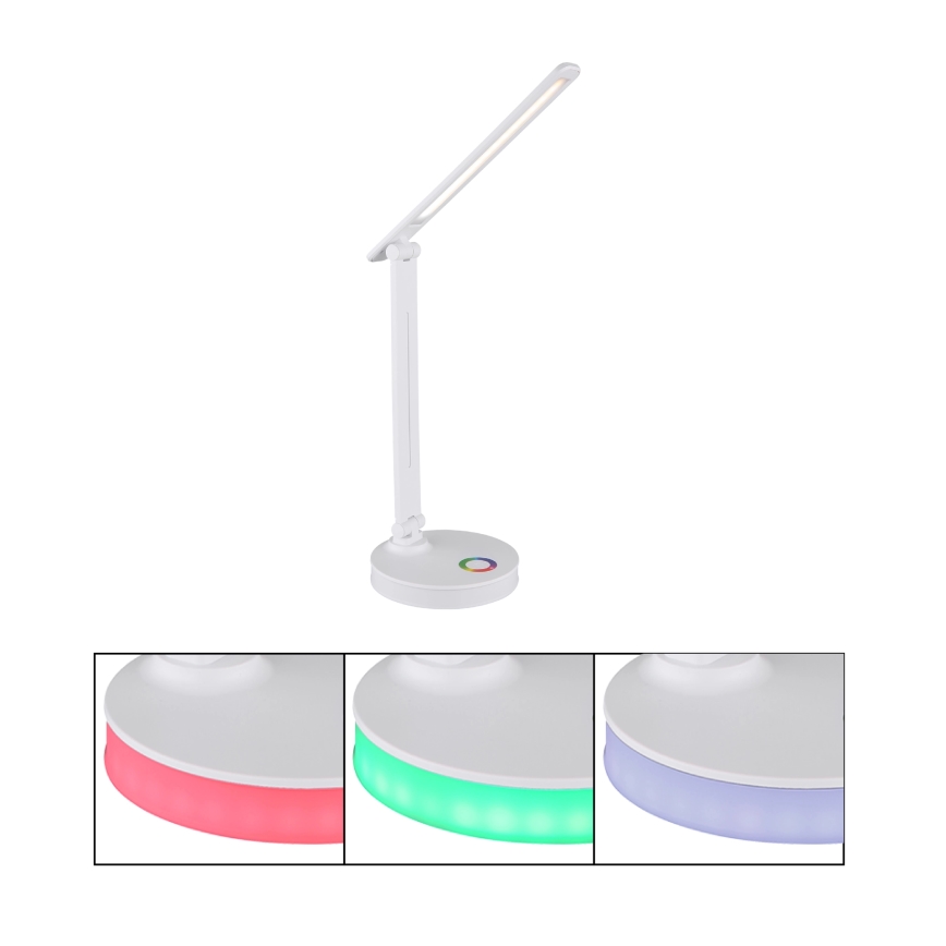 Globo - Lampe de table tactile RGBW à intensité variable LED/5W/230V + LED/2W 2700K/4000K/6500K blanc
