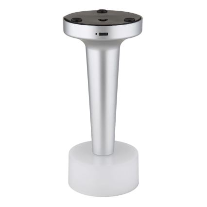 Globo - Lampada da tavolo LED dimmerabile con funzione Touch LED/1W/3,7V 2700K/4000K/6500K 800 mAh USB cromo opaco
