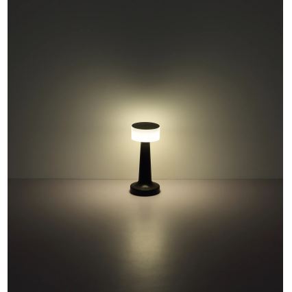 Globo - Lampe de table tactile à intensité variable LED/1W/3,7V 2700K/4000K/6500K 800 mAh USB noir