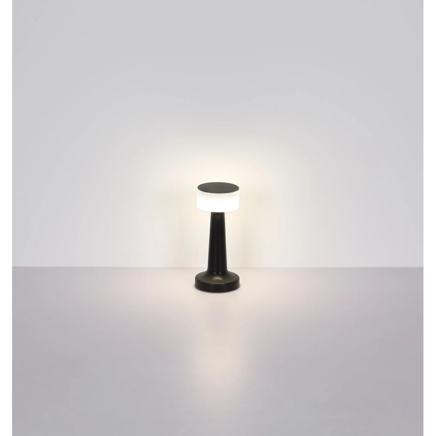 Globo - Lampe de table tactile à intensité variable LED/1W/3,7V 2700K/4000K/6500K 800 mAh USB noir
