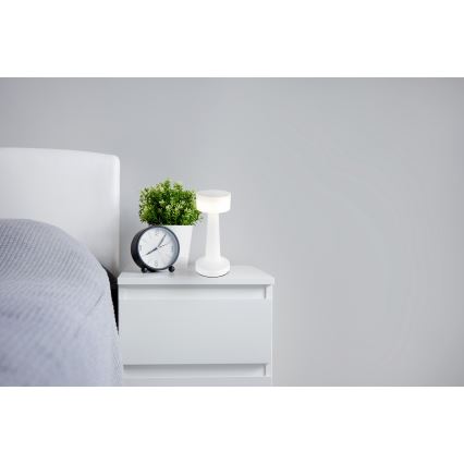 Globo - Lampe de table tactile à intensité variable LED/1W/3,7V 2700K/4000K/6500K 800 mAh USB blanc