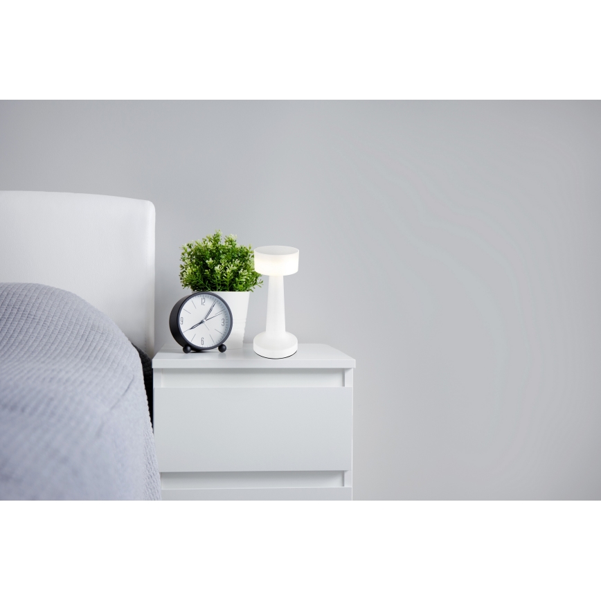 Globo - Lampe de table tactile à intensité variable LED/1W/3,7V 2700K/4000K/6500K 800 mAh USB blanc