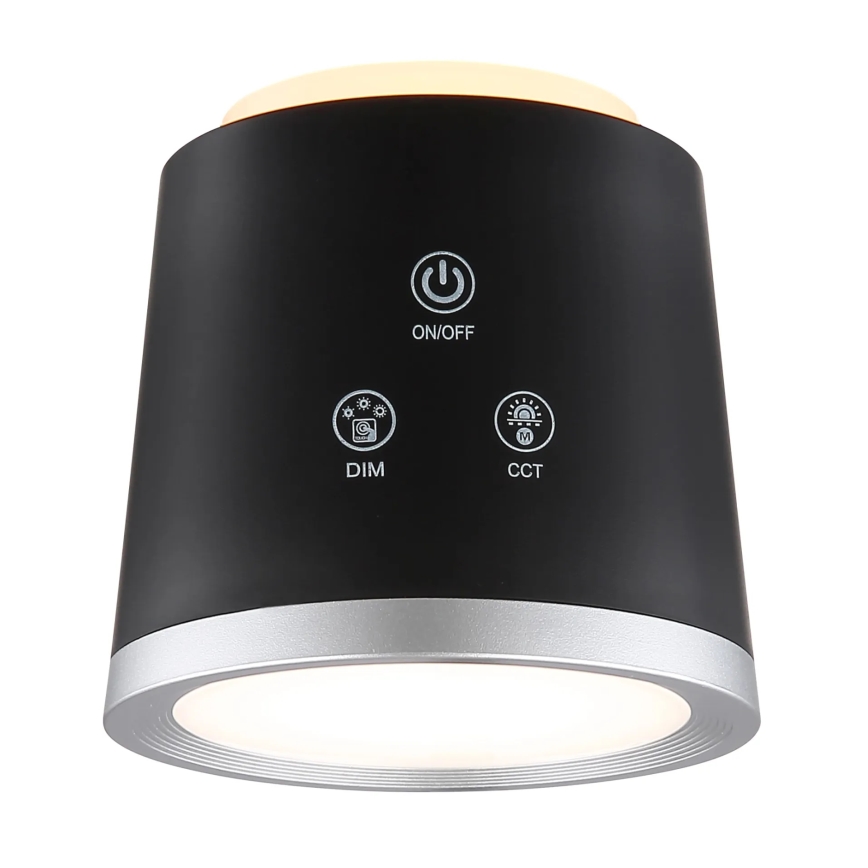 Globo - Lampada da tavolo LED dimmerabile con funzione Touch 4in1 LED/6W/3,7V 3000K/4000K/6500K 1500 mAh USB nero