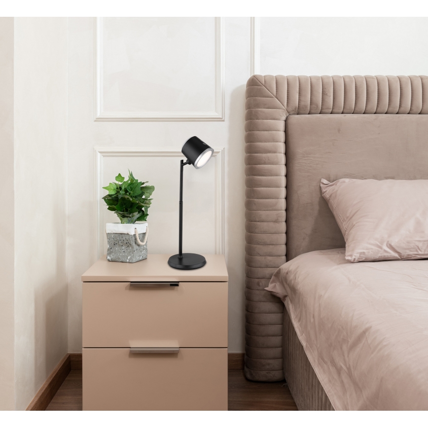 Globo - Lampe de table tactile à intensité variable 4en1 LED/6W/3,7V 3000K/4000K/6500K 1500 mAh USB noir