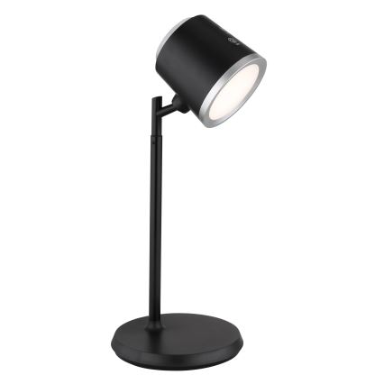 Globo - Lampe de table tactile à intensité variable 4en1 LED/6W/3,7V 3000K/4000K/6500K 1500 mAh USB noir