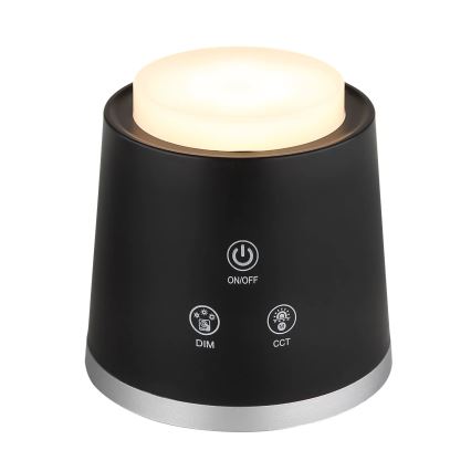 Globo - Lampe de table tactile à intensité variable 4en1 LED/6W/3,7V 3000K/4000K/6500K 1500 mAh USB noir