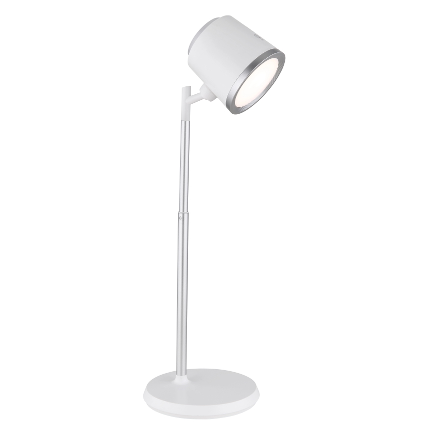 Globo - Lampe de table tactile LED dimmable 4 en 1 LED/6W/3,7V 3000K/4000K/6500K 1500 mAh USB blanche